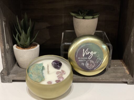 Virgo Massage Oil Candle