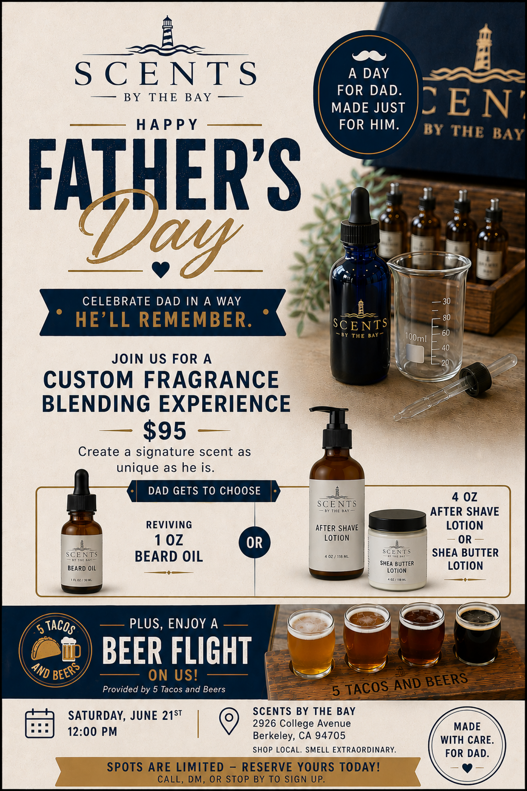 Father's Day Edition: an Elevated Fragrance Experience 6/21, 12-2:30pm